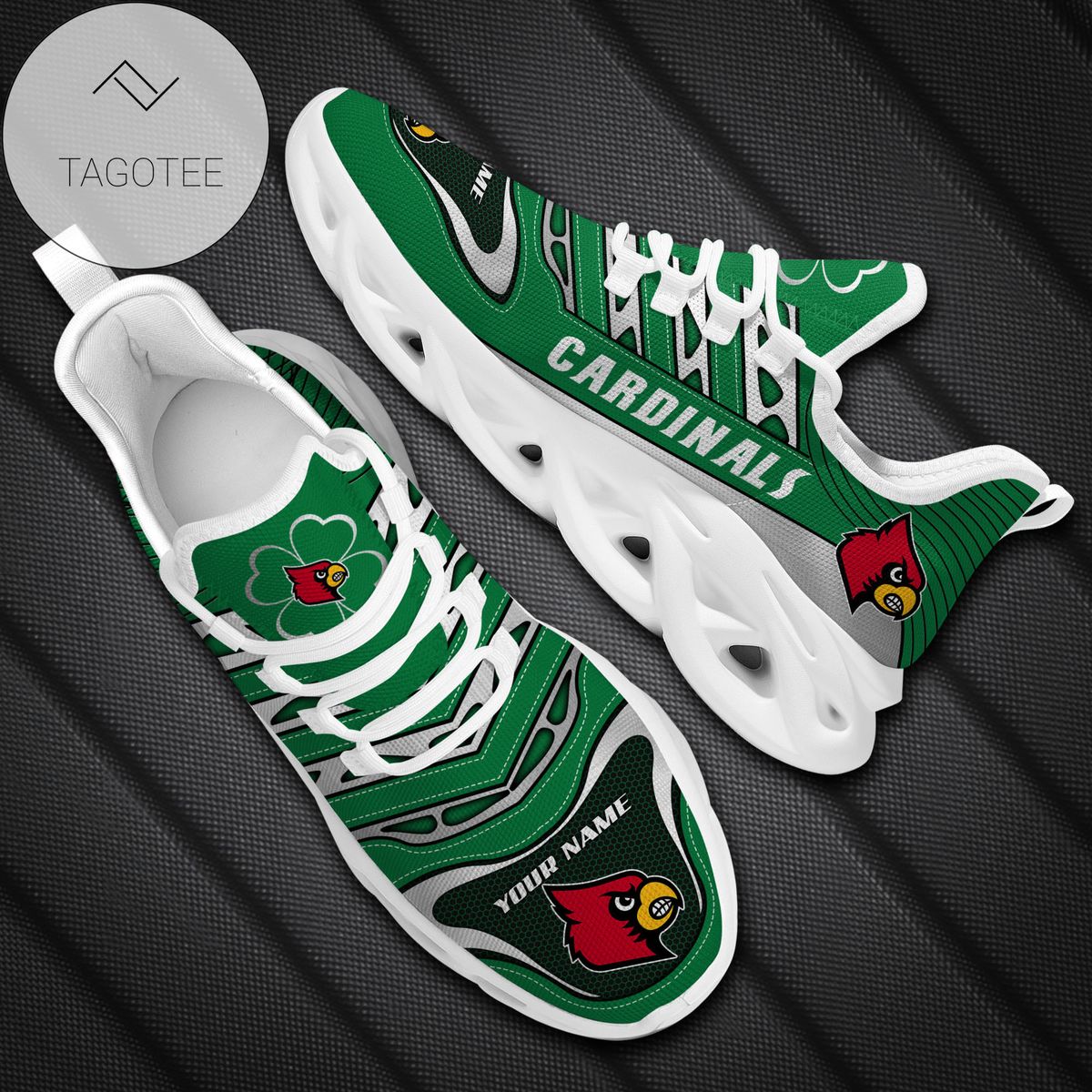 Personalized Louisville Cardinals Ncaa Saint Patrick S Day Shamrock Custom Name Clunky Max Soul Shoes Sneakers For Mens Womens Personalized Louisville Cardinals Ncaa Saint Patrick S Day Shamrock Custom Name Clunky Max Soul Shoes Sneakers For Mens Womens