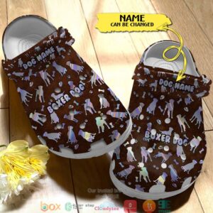 Personalized Love Boxer Dog Crocband Shoes