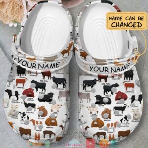Personalized Love Cows Crocband Shoes
