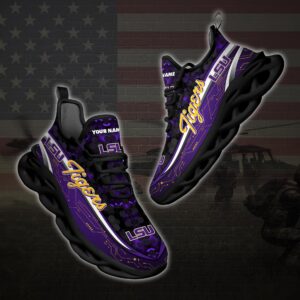 Personalized Lsu Tigers Football Team Clunky Max Soul Shoes