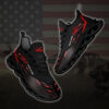 Personalized Mahindra Tractor Custom Black Clunky Max Soul Shoes