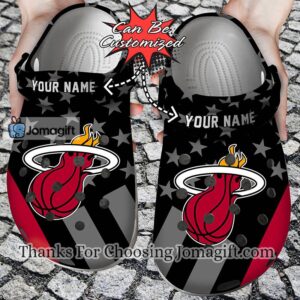 [Personalized] Miami Heat Star Flag Crocs Gift