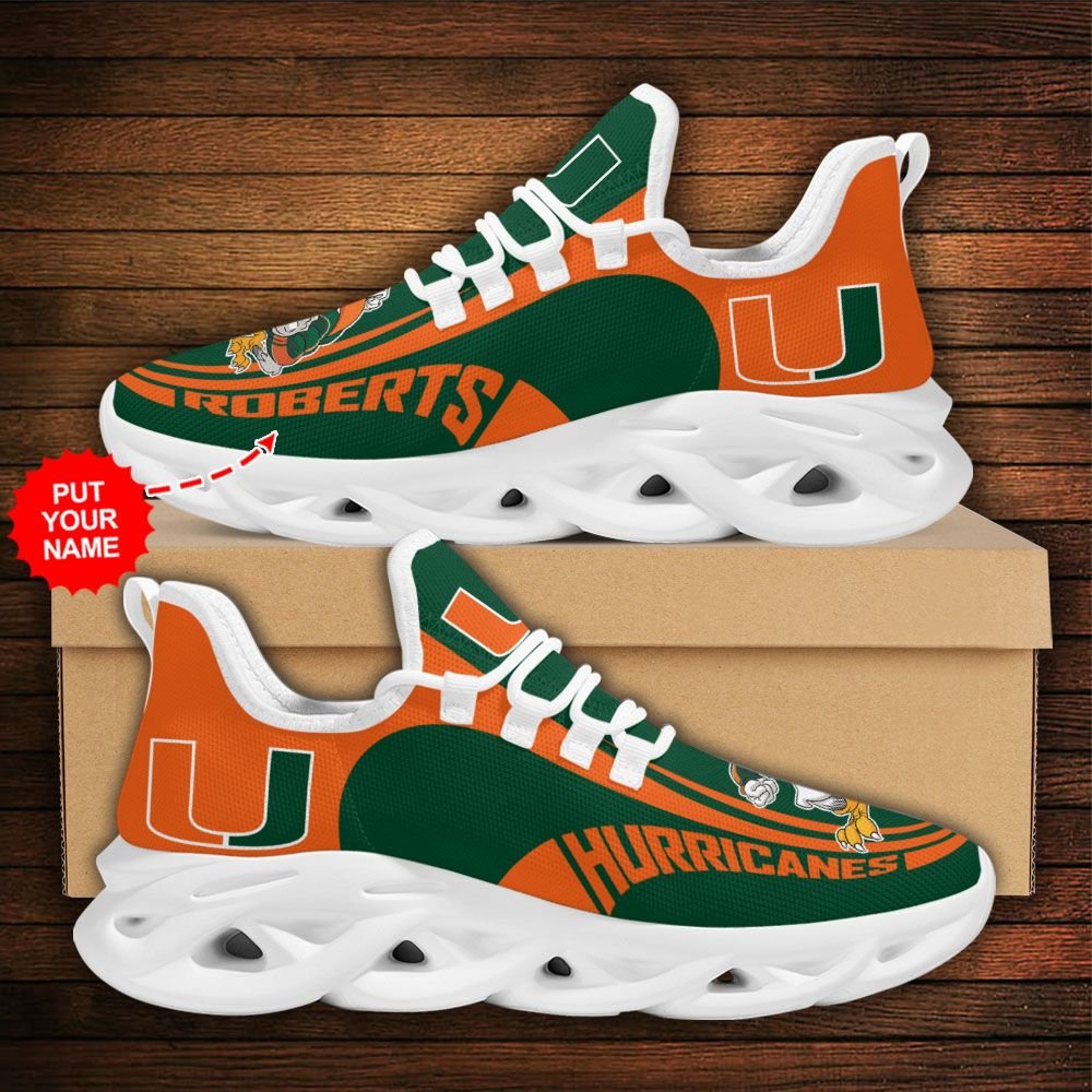 Personalized Miami Hurricanes Clunky Max Soul Shoes Personalized Miami Hurricanes Clunky Max Soul Shoes