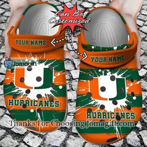 Personalized Miami Hurricanes Crocs Gift