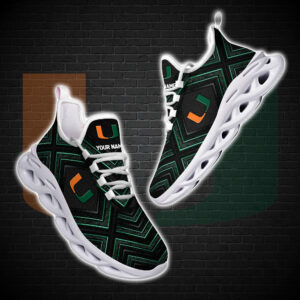 Personalized Miami Hurricanes Custom Clunky Max Soul Shoes
