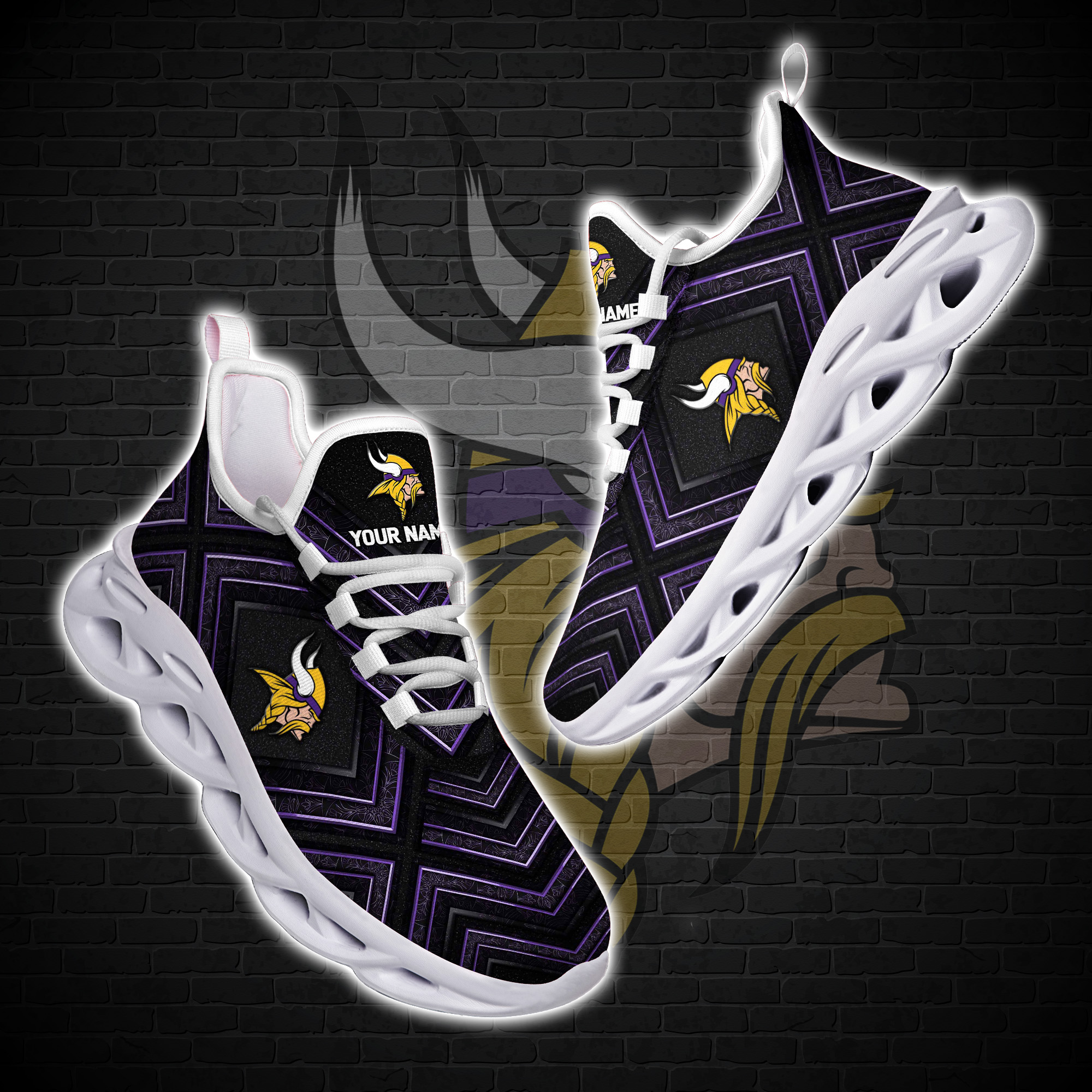 Personalized Minnesota Vikings Custom Clunky Max Soul Shoes Personalized Minnesota Vikings Custom Clunky Max Soul Shoes