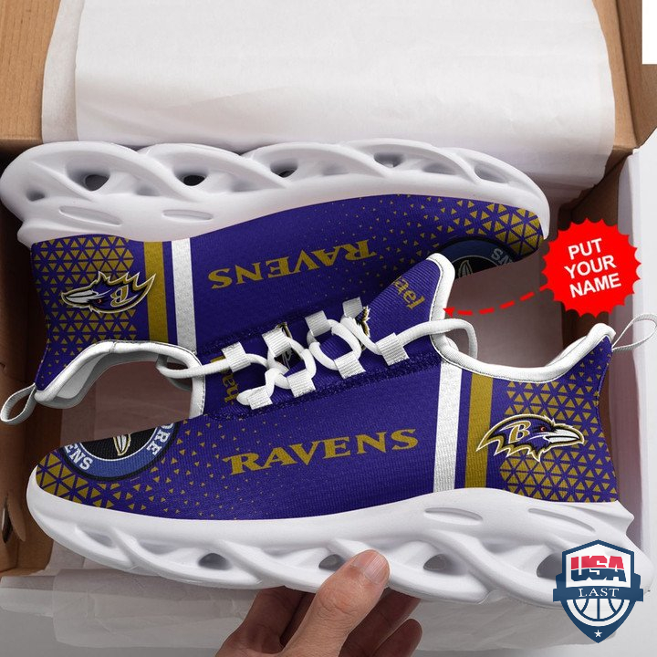 Personalized Name Baltimore Ravens Max Soul Clunky Sneaker 44 Personalized Name Baltimore Ravens Max Soul Clunky Sneaker 44