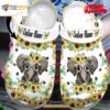 Personalized Name Elephant With Sunflower Crocs Classic Clog Shoes