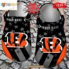 Personalized Name Football Crocs Cbengals Star Flag Clog Shoes
