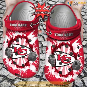 Personalized Name KC Chiefs Crocs