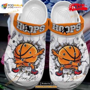 Personalized Name Number Funny Dabbing Basketball Hoops Clogsack Crocs Classic Clog Shoes