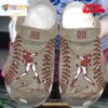 Personalized Name Number Vintage Baseball Player Crocs Classic Clog Shoes