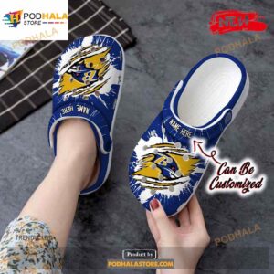 Personalized Name Ravens Crocs Bravens Football Ripped Claw Clog Shoes