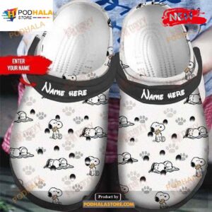 Personalized Name Snoopy And Woodstock The Peanuts Movie Crocs