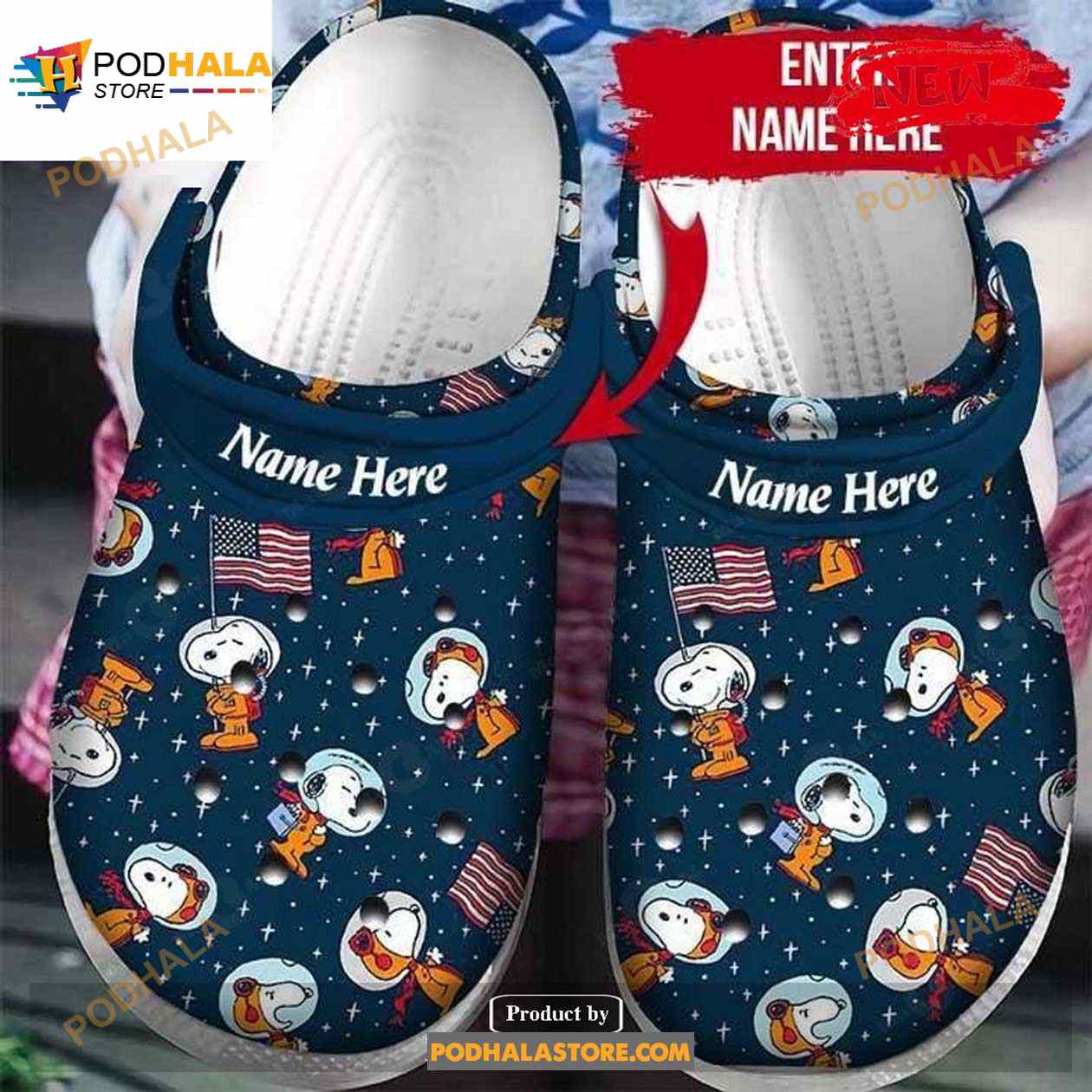 Personalized Name Snoopy Astronaut Usa Flag Puzzle Pieces Crocs Crocband Clog Shoes Personalized Name Snoopy Astronaut Usa Flag Puzzle Pieces Crocs Crocband Clog Shoes