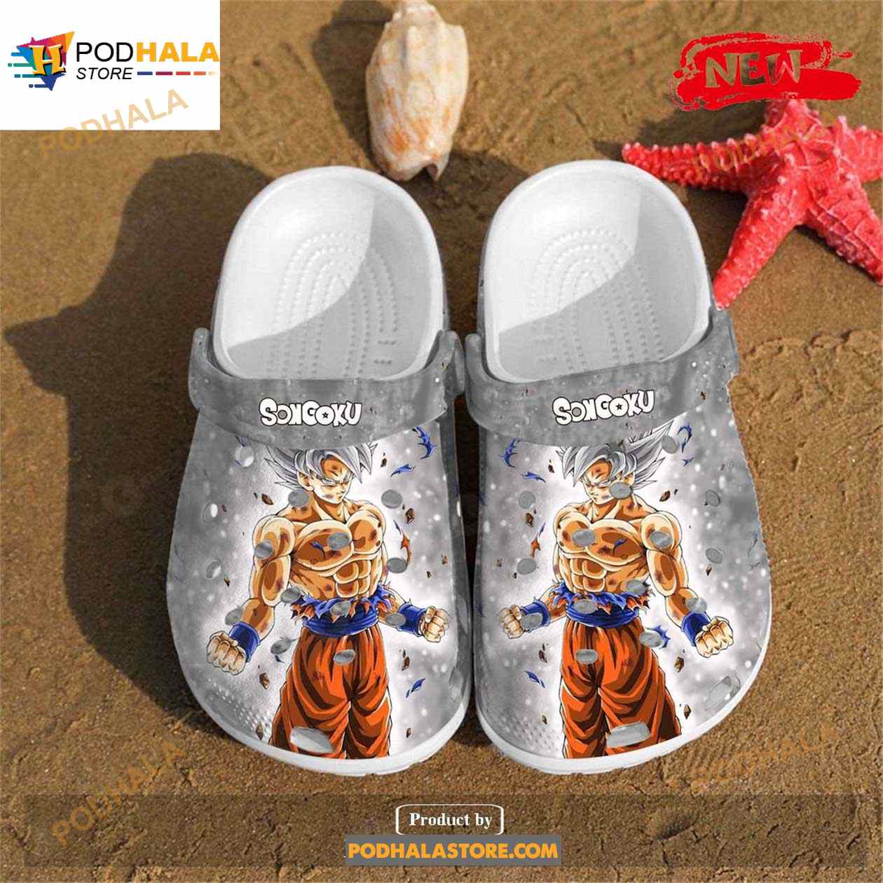 Personalized Name Songoku Art Design Crocs Clog Shoes Personalized Name Songoku Art Design Crocs Clog Shoes