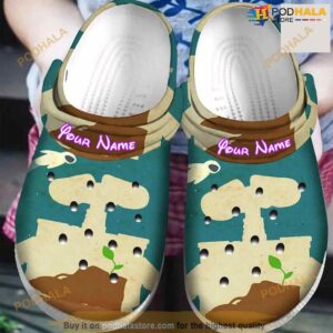 Personalized Name Wall E Crocs Clogs Shoes Comfortable For Mens Womens Classic Clog