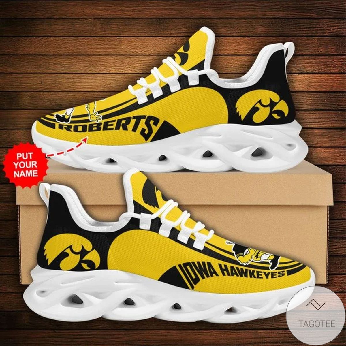 Personalized Ncaa Iowa Hawkeyes Sneaker Max Soul Shoes Personalized Ncaa Iowa Hawkeyes Sneaker Max Soul Shoes