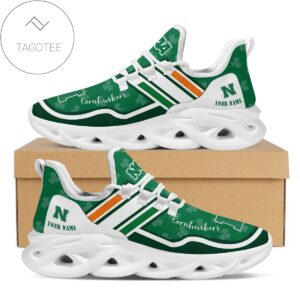 Personalized Nebraska Cornhuskers Ncaa Logo Saint Patrick S Day Shamrock Custom Name Clunky Max Soul Shoes Sneakers For Mens Womens