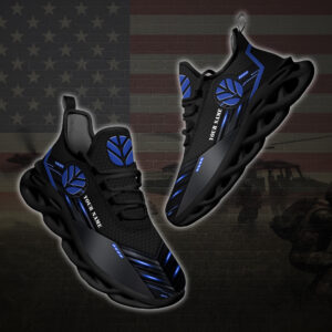 Personalized New Holland Tractor Custom Black Clunky Max Soul Shoes