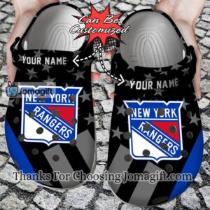 [Personalized] New York Rangers Star Flag Crocs Gift