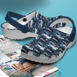 Personalized Nfl Dallas Cowboys Aegean Blue Crocs Band Shoes