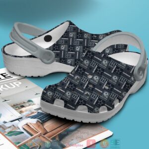 Personalized Nfl Dallas Cowboys Black White Crocs Band Shoes