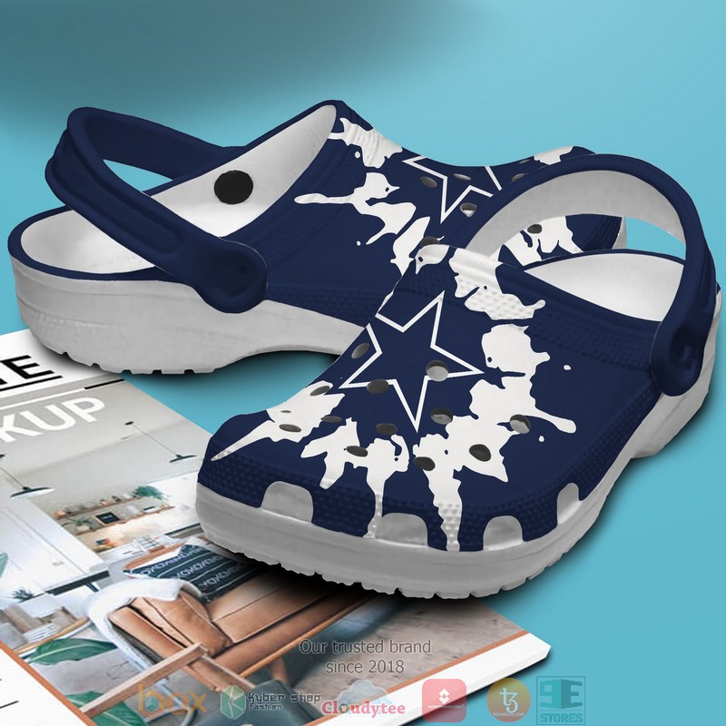 Personalized Nfl Dallas Cowboys Navy Color Crocs Band Shoes Personalized Nfl Dallas Cowboys Navy Color Crocs Band Shoes