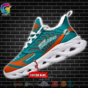 Personalized Nfl Miami Dolphins Custom Clunky Max Soul Shoes