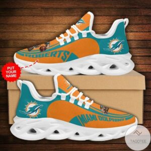 Personalized Nfl Miami Dolphins Sneaker Max Soul Shoes