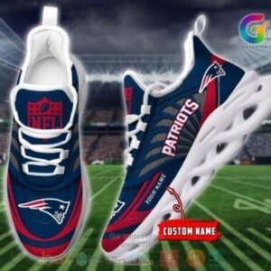Personalized Nfl New England Patriots Custom Clunky Max Soul Shoes