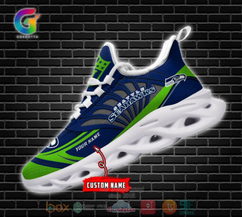 Personalized Nfl Seattle Seahawks Custom Clunky Max Soul Shoes Personalized Nfl Seattle Seahawks Custom Clunky Max Soul Shoes