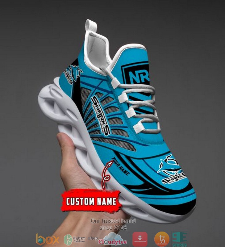 Personalized Nrl Cronulla Sharks Max Soul Sneakers Personalized Nrl Cronulla Sharks Max Soul Sneakers