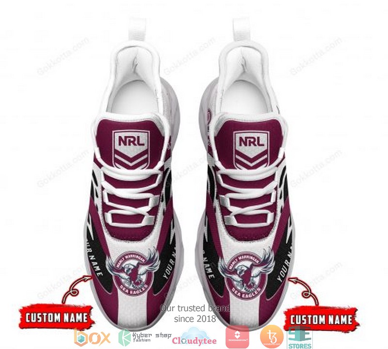 Personalized Nrl Manly Warringah Sea Eagles Clunky Max Soul Shoes Personalized Nrl Manly Warringah Sea Eagles Clunky Max Soul Shoes