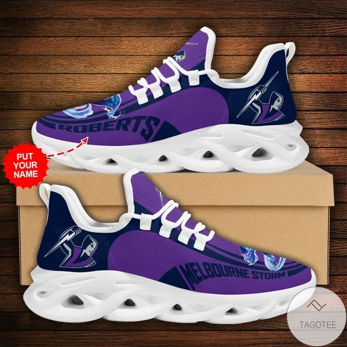 Personalized Nrl Melbourne Storm Max Soul Sneaker Personalized Nrl Melbourne Storm Max Soul Sneaker