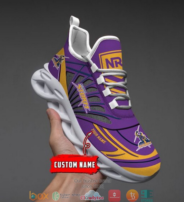 Personalized Nrl Melbourne Storm Purple Max Soul Sneakers Personalized Nrl Melbourne Storm Purple Max Soul Sneakers