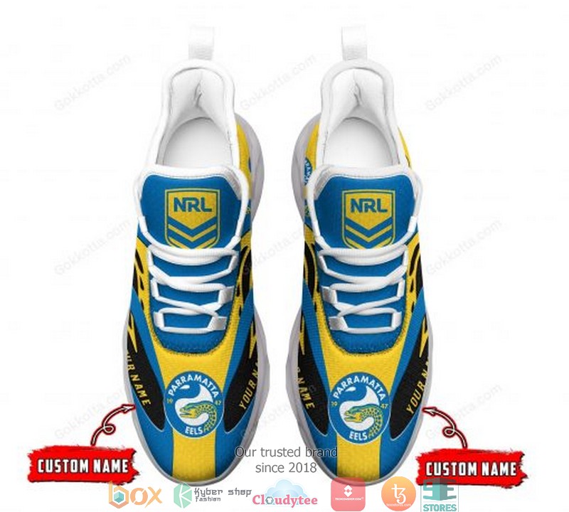 Personalized Nrl Parramatta Eels Clunky Max Soul Shoes Personalized Nrl Parramatta Eels Clunky Max Soul Shoes