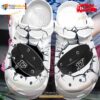 Personalized Number Black – White Ice Hockey Puck Break The Goal Crocs Classic Clog Shoes