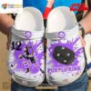 Personalized Number Purple Rink Ice Hockey Girl Player Crocs Classic Clog Shoes