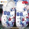 Personalized Number Watercolor Soccer Ball Crocs Classic Clog Shoes