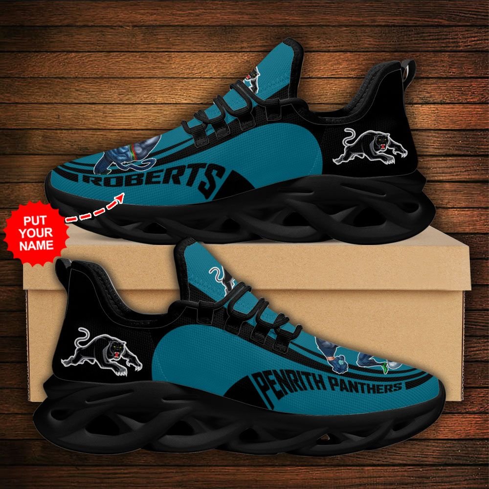 Personalized Penrith Panthers Clunky Max Soul Shoes Personalized Penrith Panthers Clunky Max Soul Shoes