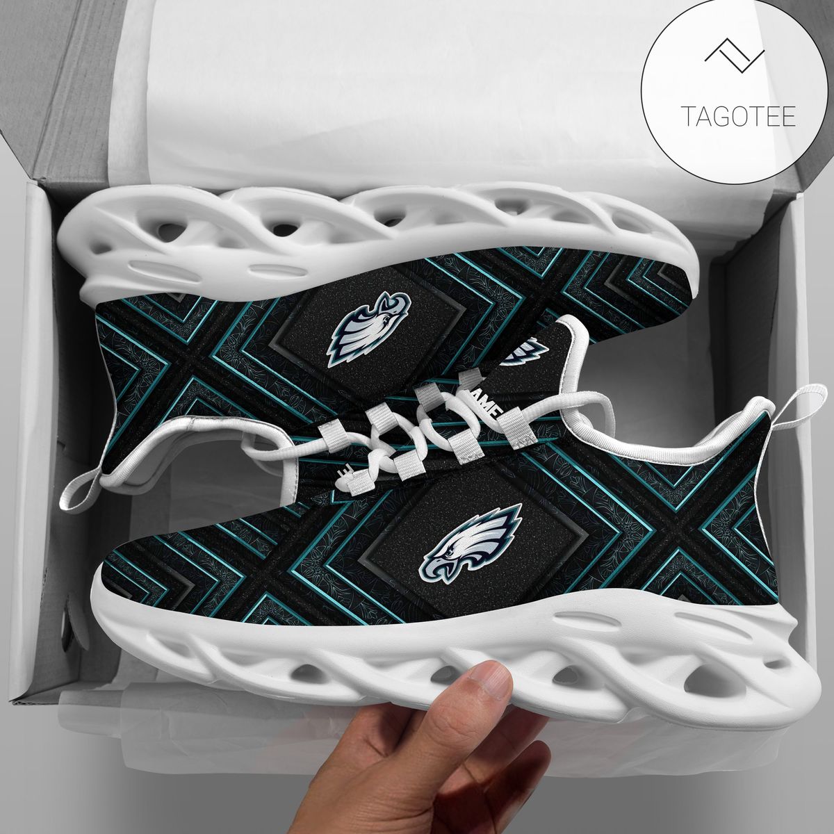 Personalized Philadelphia Eagles Clunky Sneakers Max Soul Shoes Personalized Philadelphia Eagles Clunky Sneakers Max Soul Shoes