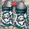 Personalized Philadelphia Eagles Hands Ripping Light Crocs Clog Shoes