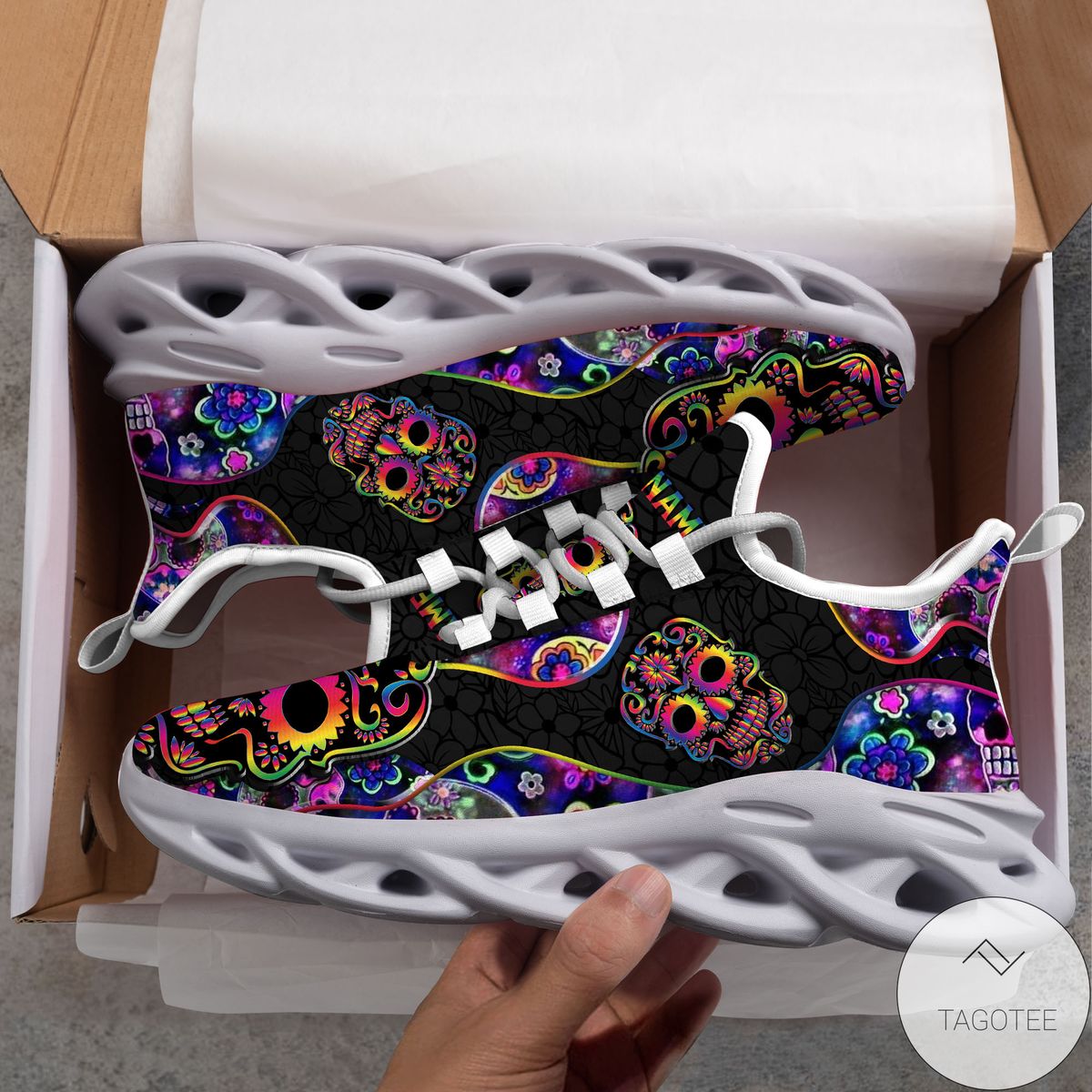 Personalized Skull Sugar Clunky Sneakers Max Soul Shoes Personalized Skull Sugar Clunky Sneakers Max Soul Shoes