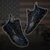 Personalized Sonalika Tractor Custom Black Clunky Max Soul Shoes
