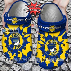 [Personalized] St. Louis Blues Crocs Shoes Gift