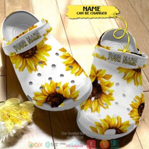 Personalized Sunflower Crocband Shoes