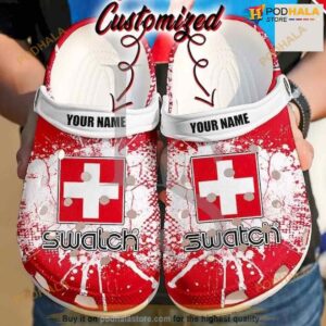 Personalized Swatch Crocs Clog Shoes