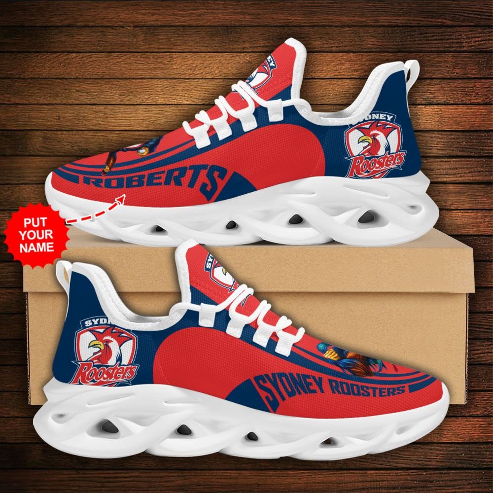 Personalized Sydney Roosters Clunky Max Soul Shoes Personalized Sydney Roosters Clunky Max Soul Shoes