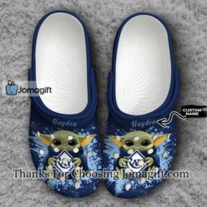 [Personalized] Tampa Bay Rays Baby Yoda Crocs Gift